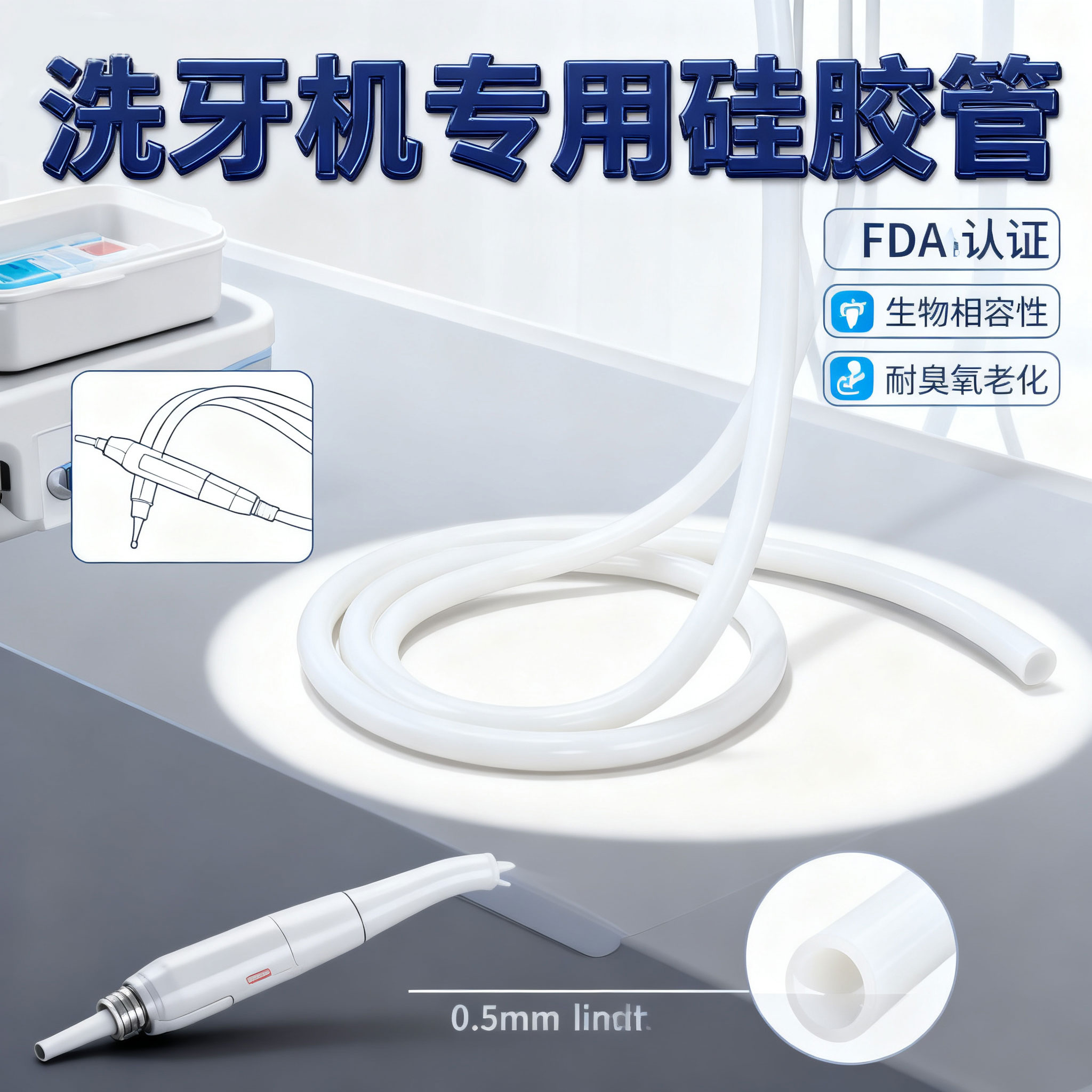 洗牙機矽膠管