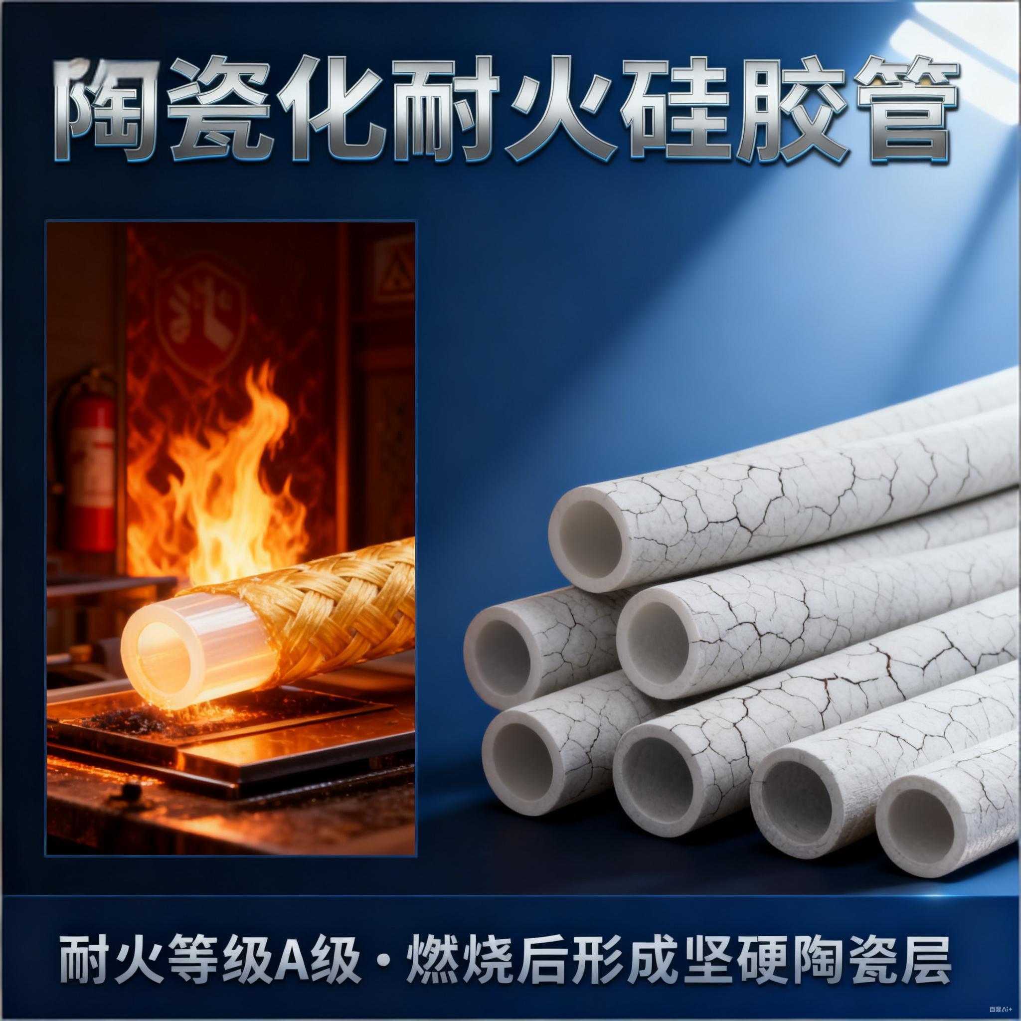 陶瓷化耐（nài）火矽膠管