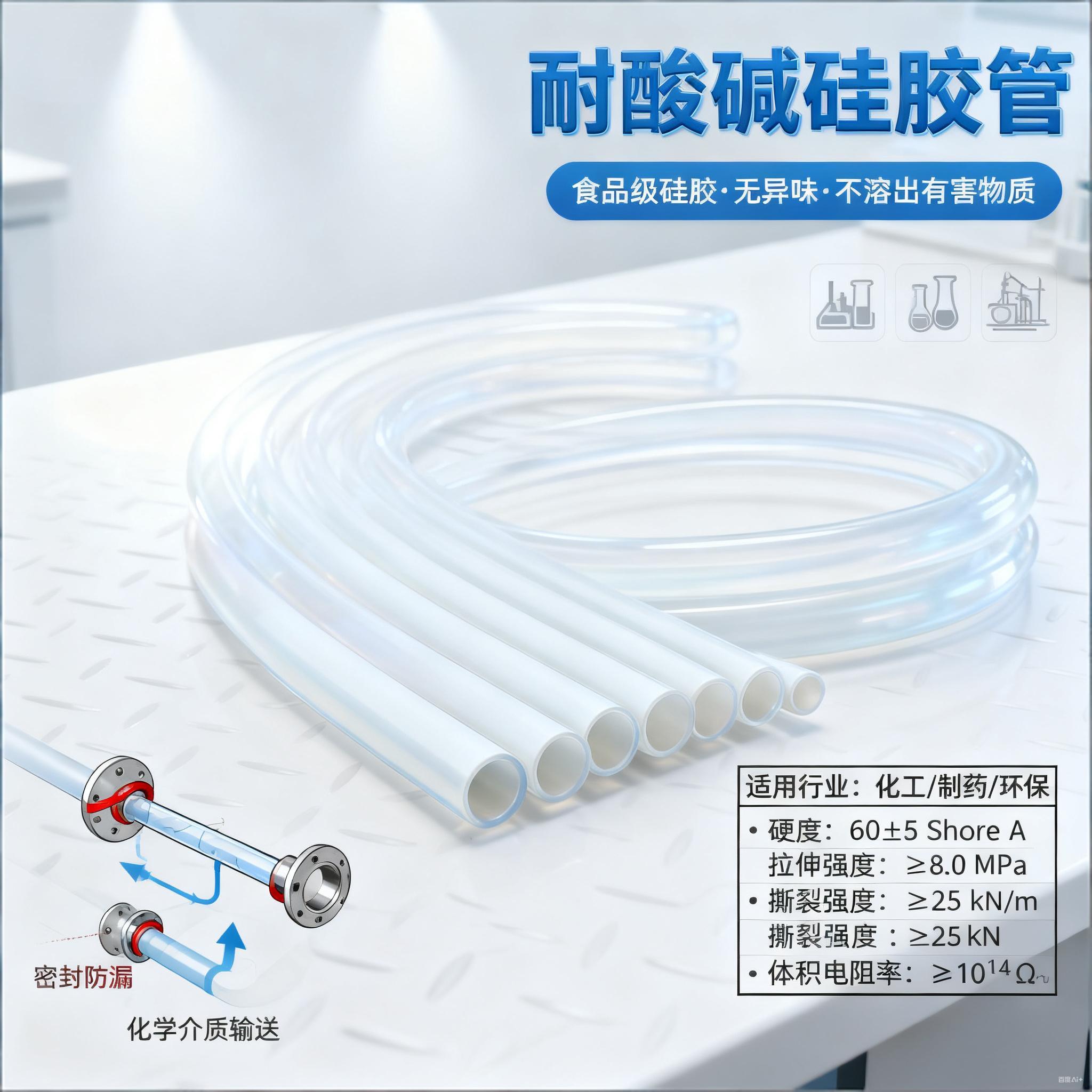 耐酸堿矽（guī）膠管