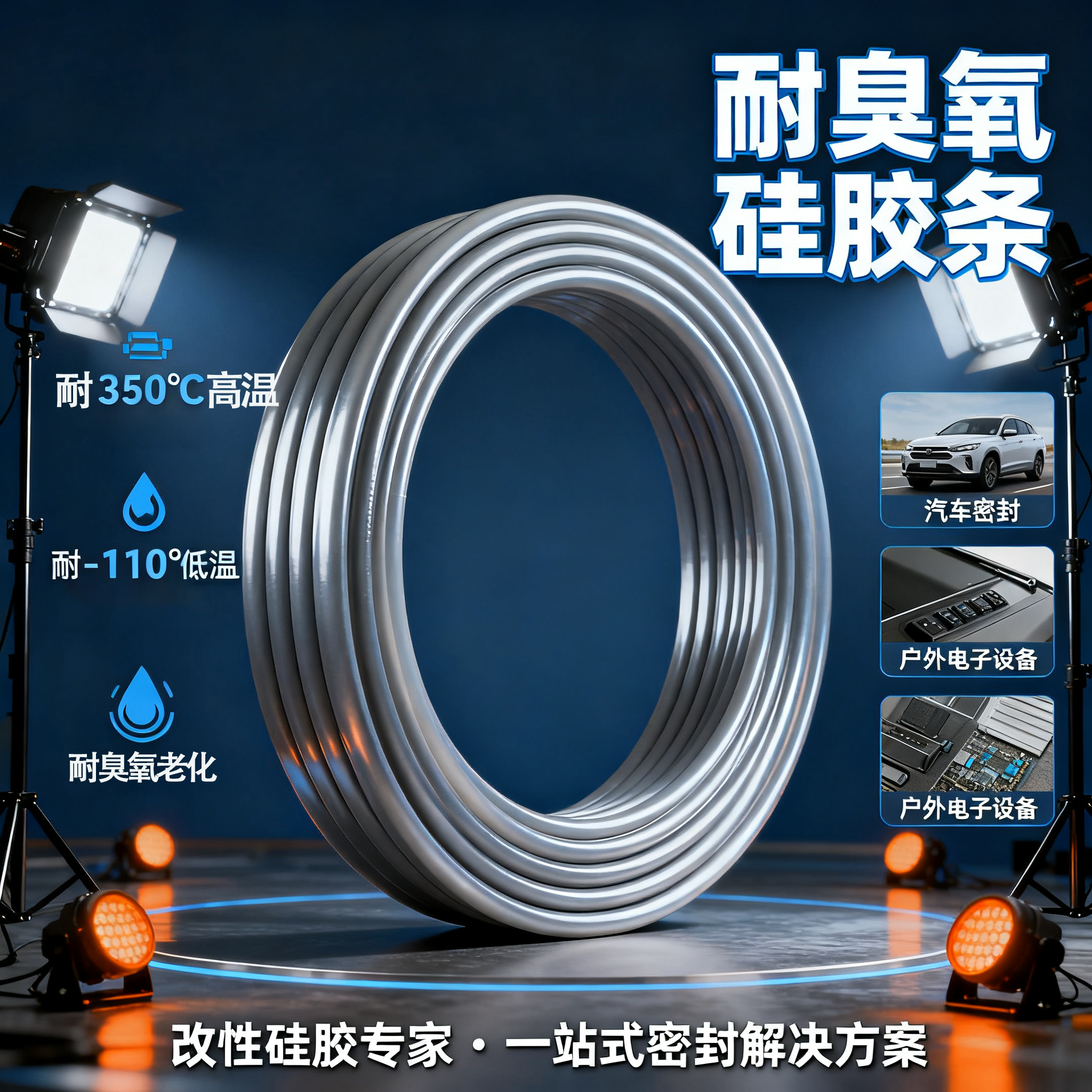 耐臭（chòu）氧矽膠條（tiáo）