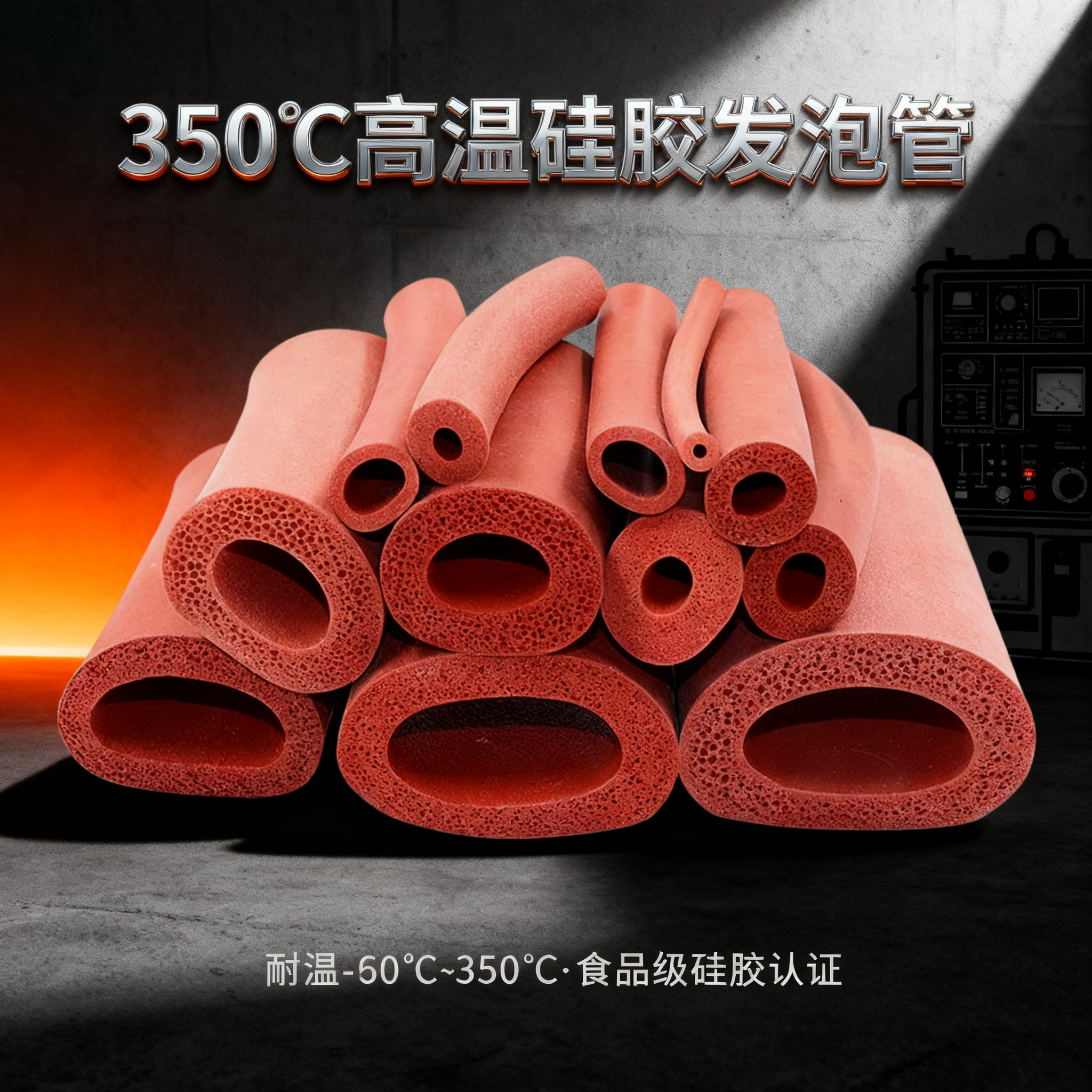 350度高溫（wēn）矽膠發泡（pào）管