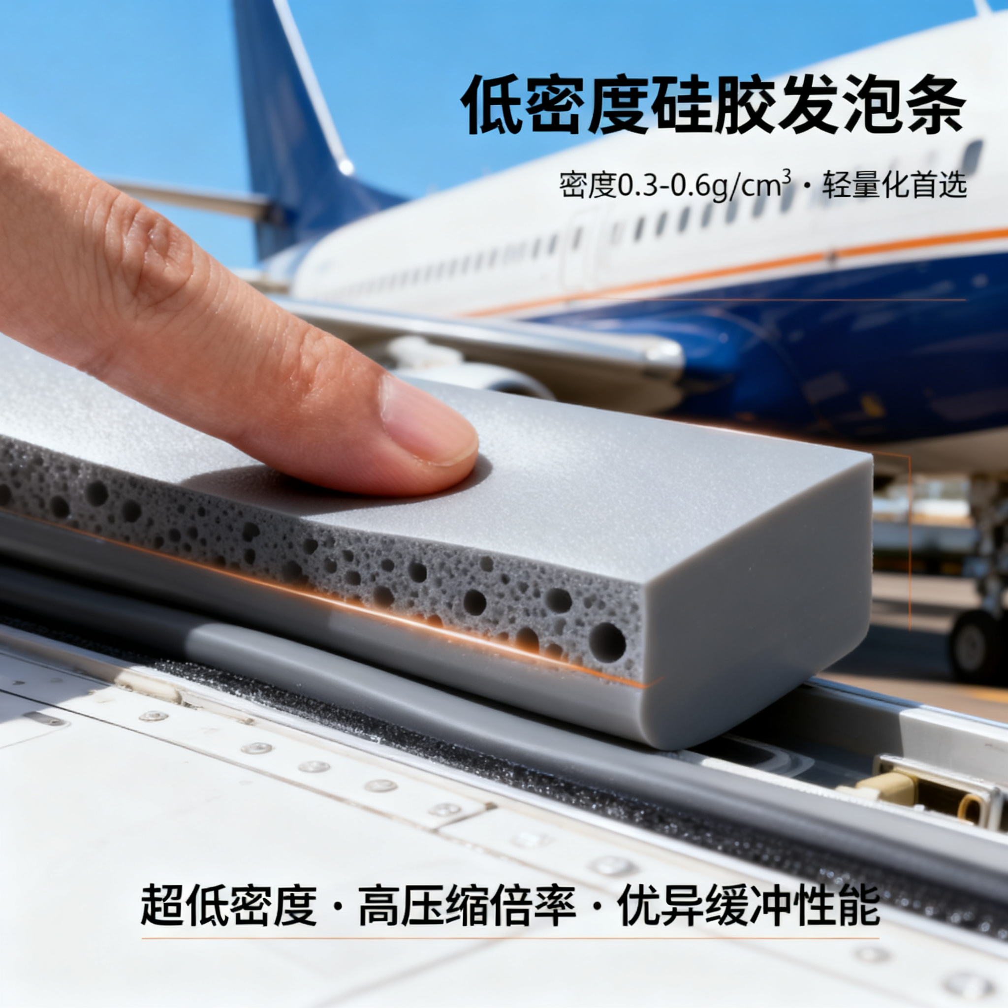 低密度矽（guī）膠發（fā）泡條