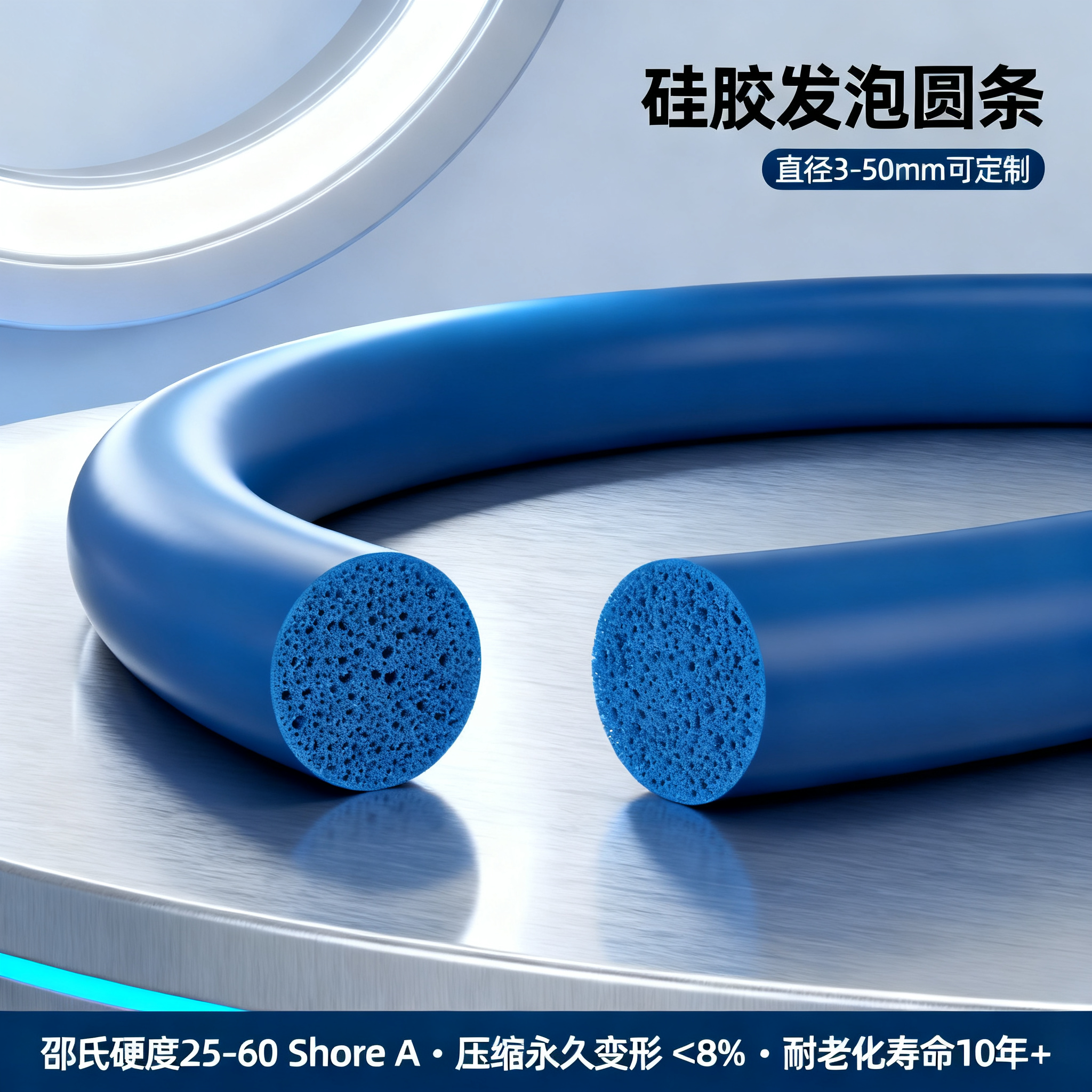 矽膠發（fā）泡圓條